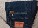 皮爾卡丹（pierre cardin）【棉彈修身】牛仔褲男夏季透氣商務(wù)休閑寬松直筒褲子藍色34 曬單實(shí)拍圖