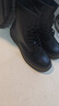馬丁博士（Dr.Martens）英倫經(jīng)典款通勤光面皮黑色高幫工裝冬馬丁靴1460瘋馬皮 44 曬單實(shí)拍圖