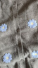 茵曼（INMAN）立體刺繡花朵開(kāi)衫毛衣2026春季女裝新款慵懶風(fēng)針織外套 蒼灰色 L 曬單實(shí)拍圖