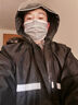 阿蒂亞 牛津布分體式反光雨衣雨褲 XL碼/件 黑色連帽套裝 曬單實(shí)拍圖