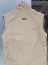 皮爾卡丹（pierre cardin）馬甲男士夏季無(wú)袖外套休閑背心寬松百搭商務(wù)立領(lǐng)上衣 卡其 2XL 曬單實(shí)拍圖