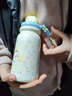 右客2026新款保溫杯ins風(fēng)女生韓版高顏值大容量便攜可愛(ài)吸管學(xué)生水杯 波點(diǎn)圍巾狗 曬單實(shí)拍圖