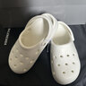 樸西兒童洞洞鞋夏季居家透氣舒適軟彈輕盈靜音洗澡防滑加厚耐磨涼鞋女 奶白色（透氣舒適洗澡防滑加厚耐磨） 30 （200mm） 曬單實(shí)拍圖