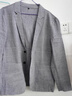 羅蒙（ROMON）亞麻西服男士春夏季薄款休閑小西裝單面外套中青年寬松多口袋外套 藍灰色 XL 180 曬單實(shí)拍圖