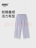 安奈兒（Annil）童裝男女童梭織單褲2026夏新款 動(dòng)感紫 140 曬單實(shí)拍圖