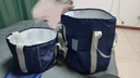 尚官（SingleLady）便攜式可折疊泡腳桶戶(hù)外旅行泡腳袋洗衣盆洗腳水桶水盆臉盆帶收納袋 【2個(gè)裝更劃算】中號深海藍+加高款深海藍 曬單實(shí)拍圖