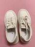百思圖2026春季商場(chǎng)新款厚底小白鞋舒適輕便運動(dòng)女休閑鞋D3762AM6 米/杏 36 曬單實(shí)拍圖