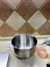 304不銹鋼打蛋盆加深加高防濺打發(fā)奶油盆廚房家用烘焙盆帶蓋油盆 CSJ-304-19盆(帶鋼蓋) 曬單實(shí)拍圖