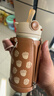 蘇泊爾（SUPOR）兒童保溫杯吸管杯 幼兒園上學(xué)水杯 寶寶彈蓋1-3歲鈦學(xué)飲杯500ml 曬單實(shí)拍圖