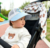 柯斯德尼（kidsneed）嬰兒遮陽(yáng)帽網(wǎng)眼透氣男女寶寶帽子大帽檐防曬鴨舌帽兒童防曬帽 曬單實(shí)拍圖