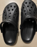 卡駱馳（CROCS）洞洞鞋貝雅男鞋女鞋輕便耐磨一腳蹬拖鞋休閑鞋|10126 黑色-001 37 /38(230mm) 曬單實(shí)拍圖