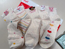 貓人【100%純棉毛巾繡】女士襪子女抗菌防臭吸汗可愛(ài)短筒襪春夏季5雙 曬單實(shí)拍圖