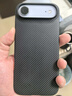 PITAKA適用蘋(píng)果iPhoneAir手機殼MagSafe磁吸凱夫拉芳綸碳纖維紋高級感超薄編織裸機手感保護套 黑灰 曬單實(shí)拍圖