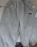 嘟嘟家寶寶春裝褲子運動(dòng)戶(hù)外潮春秋女童慢跑褲洋氣時(shí)髦男童衛褲休閑卡通 麻灰色 120 曬單實(shí)拍圖