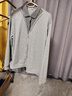 初徑春裝新款螺紋棉襯衫領(lǐng)假兩件條紋款衛衣時(shí)尚洋氣顯瘦休閑女士上衣 煙灰黑領(lǐng) 4XL 【145-160斤】 曬單實(shí)拍圖