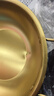 【韓劇同款】加厚不銹鋼干鍋海鮮鍋火鍋金色平底淺鍋雙耳鍋泡面鍋 單人款19cm【金色】雙柄湯鍋 曬單實(shí)拍圖
