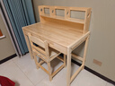 喬洛普實(shí)木書(shū)桌學(xué)生學(xué)習桌椅套裝可升降兒童書(shū)桌椅課桌寫(xiě)字桌學(xué)生家用 A款【天然原木清漆】含椅子 長(cháng)100*寬50*高75【桌椅一套送禮品 曬單實(shí)拍圖