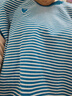 茵曼（INMAN）冰爽絲條紋短袖針織衫女2025夏季時(shí)尚小飛袖百搭舒適休閑上衣 孔雀藍 S 曬單實(shí)拍圖