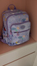 卡拉羊（KALA·Y）小學(xué)生書(shū)包初中生書(shū)包大容量輕便背包印花高顏值男女雙肩包 小號-薰衣草紫 曬單實(shí)拍圖
