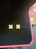 周大福 四葉草 黃金耳釘耳飾(工費260)約2.2g EOF1314生日禮物 曬單實(shí)拍圖