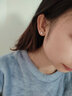 GE 925銀耳釘女螺絲扣養耳洞耳環(huán)潮男耳骨釘單只真銀小耳飾生日禮物銀飾圣誕節禮盒 白色四爪銀耳釘一對 5MM規格【適中】 曬單實(shí)拍圖