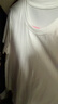 駱駝（CAMEL）正肩T神女純色休閑棉感短袖冰感上衣 C26BARLG016 無(wú)際白 XXL 曬單實(shí)拍圖