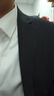 席臣加肥加大碼西裝外套休閑男寬松商務(wù)西服顯瘦大號胖子肥佬西服套裝 黑色單西 2XL （150-170斤） 曬單實(shí)拍圖
