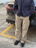 NEIGBORL【牧馬人】釗叔制復古重工百搭休閑褲水洗多口袋寬松男女工裝褲子 卡其色 L 曬單實(shí)拍圖