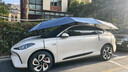 齊選汽車(chē)遮陽(yáng)傘車(chē)頂全自動(dòng)移動(dòng)車(chē)棚車(chē)衣教練車(chē)遮陽(yáng)傘折疊帳篷防曬雨冰 升級半自動(dòng)車(chē)篷【藏青】5*2.3m豪華/大suv 曬單實(shí)拍圖