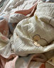 安可新嬰兒7A抗菌全棉縐布浴巾 新生兒吸水洗澡紗布蓋毯幸運熊100cm 曬單實(shí)拍圖