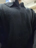 馬登工裝美式復古海鷗領(lǐng)polo衫寬松慵懶男士套頭毛衣春冬坑條針織衫男 黑色 【v領(lǐng)毛衣男/高級感毛線(xiàn)衣/男士冬季打底衫】 L 曬單實(shí)拍圖