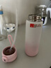 FGA富光兒童保溫杯316L不銹鋼吸管孕產(chǎn)婦水杯學(xué)生便攜喝水彈蓋杯子粉 曬單實(shí)拍圖