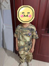 G.duck小黃鴨兒童迷彩服套裝男女童班服運動(dòng)訓練裝中小學(xué)生夏令營(yíng)軍訓服 沙漠T恤加長(cháng)褲 130 cm 曬單實(shí)拍圖
