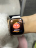 Apple/蘋(píng)果 Watch S11 智能手表GPS款46毫米玫瑰金色鋁金屬表殼淡桃粉色運動(dòng)型表帶S/M MEVT4CH/B 曬單實(shí)拍圖