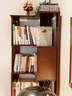 愛(ài)上黃昏實(shí)木轉角書(shū)架落地立式置物架客廳角書(shū)柜收納架 實(shí)木書(shū)架-胡桃色-40CM 包安裝 曬單實(shí)拍圖