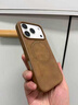 sixiongshuma小羊皮適用蘋(píng)果17promax手機殼新款磁吸iPhone16保護套真皮質(zhì)簡(jiǎn)約高級感15全包防摔14磨砂13超薄12 典雅棕 iPhone 17 Pro Max 曬單實(shí)拍圖