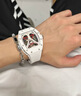 CRONUSART克洛斯男士機械手表鏤空全自動(dòng)時(shí)尚鏤空男款腕表情人節禮物送男友 閃電白 曬單實(shí)拍圖