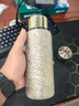 天沏純鈦保溫杯雙層鈦男女士高檔養生水杯鈦晶燜泡茶杯磁吸蓋鈦水杯子 銀白色【里外純鈦】430ml 曬單實(shí)拍圖