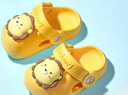 牧童兒童拖鞋夏男寶寶洞洞鞋軟底女童卡通洗澡嬰幼兒家居鞋奶獅黃150 曬單實(shí)拍圖