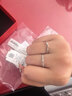 中國黃金（CHINA GOLD）S925銀莫比烏斯情侶戒指緣定三生男女指環(huán)婦女節生日禮物送女友 【今/次日達】緣定三生情侶戒指 曬單實(shí)拍圖