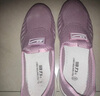 回力（Warrior）官方媽媽鞋夏季女鞋一腳蹬老人鞋軟底健步鞋運動(dòng)休閑鞋子 紫色37 曬單實(shí)拍圖