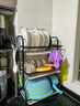 美廚物語(yǔ)廚房置物架碗碟收納架碗架瀝水碗筷柜收納柜碗盤(pán)用具置物架大全 曬單實(shí)拍圖
