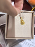六福珠寶 福滿(mǎn)傳家足金葫蘆黃金吊墜掛墜不含項鏈 計價(jià) 約3.48克 曬單實(shí)拍圖
