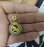 央創(chuàng  )時(shí)尚平安扣和田玉吊墜項鏈女款馬年本命年女生生日禮物女士送媽媽老婆 曬單實(shí)拍圖
