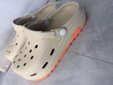 紅豆踩屎感洞洞鞋男士夏季外穿2026新款防滑防臭厚底耐磨包頭涼拖鞋女 卡其 42 -43 【適合41-42】 曬單實(shí)拍圖