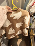 巴厘小豬兒童外套秋冬季加絨外出服男童保暖衣服女童洋氣立領(lǐng)上衣寶寶冬裝 褐羽流年 90 曬單實(shí)拍圖