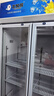 北極熊（BEIJIXIONG）展示柜冷藏柜冰柜商用飲料柜直冷風(fēng)冷風(fēng)直冷保鮮柜超市玻璃門(mén)冰箱立式啤酒柜 雙門(mén)下機直冷藍白款（688L） 曬單實(shí)拍圖
