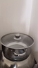 不銹鋼湯鍋家用特厚蒸鍋一體電磁爐煲湯燉鍋煮粥鍋燃氣雙耳鍋 24CM【帶蓋】組合加厚底 曬單實(shí)拍圖