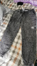 牛仔褲男寬松春秋季束腳哈倫褲新款潮流百搭休閑九分褲工裝長(cháng)褲男 黑灰色A27 2XL 【135-150斤】 曬單實(shí)拍圖