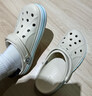 卡駱馳（CROCS）【采銷(xiāo)直播】洞洞鞋貝雅卡駱班輕便耐磨一腳蹬休閑鞋|205089 冬日白/彩色-1LI 37 /38(230mm) 曬單實(shí)拍圖